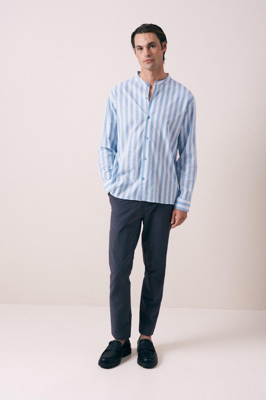 CHEMISE LIN RAYÉ