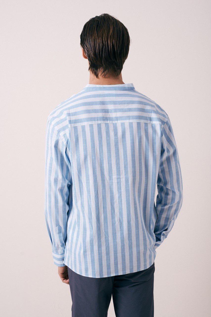 CHEMISE LIN RAYÉ