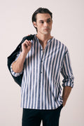 CHEMISE LIN RAYÉ