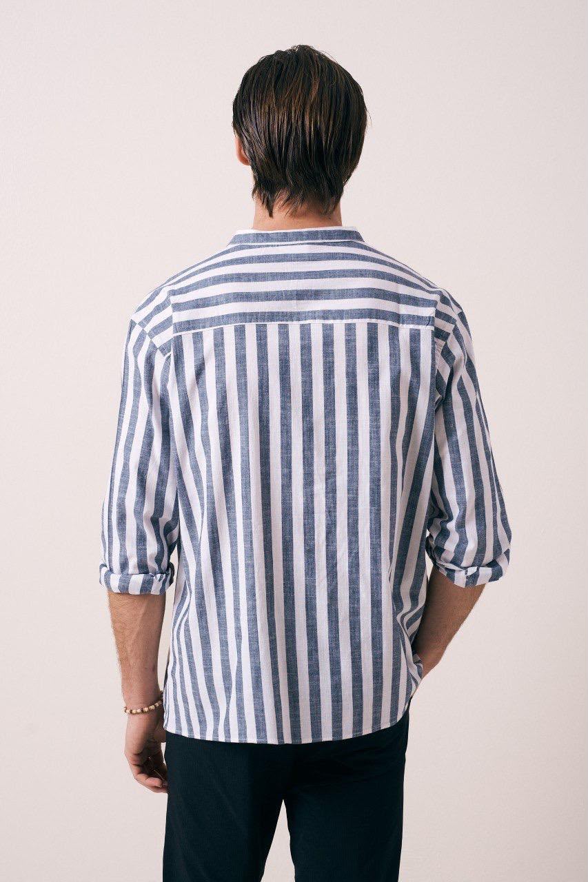 CHEMISE LIN RAYÉ