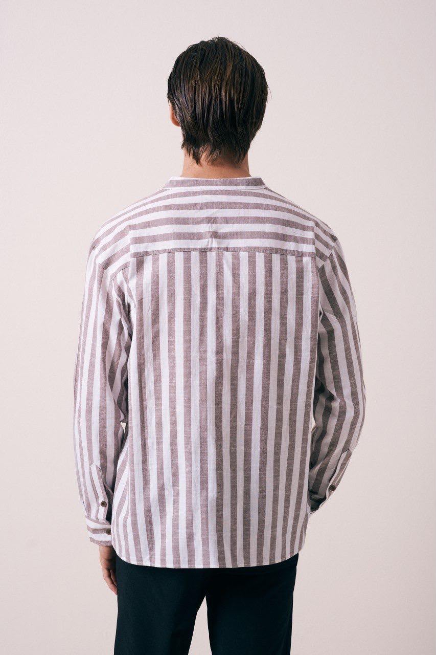 CHEMISE LIN RAYÉ